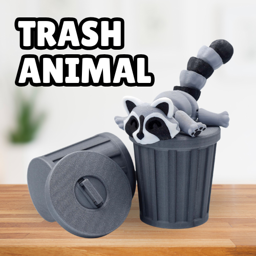 Trash Articulating Fidget Animals