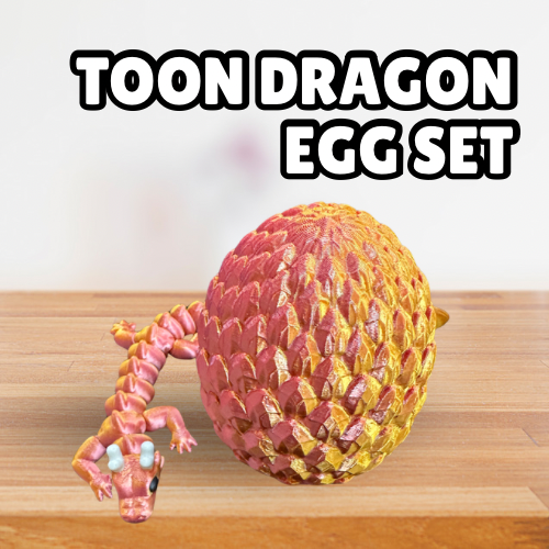 Toon Dragon & Egg Set