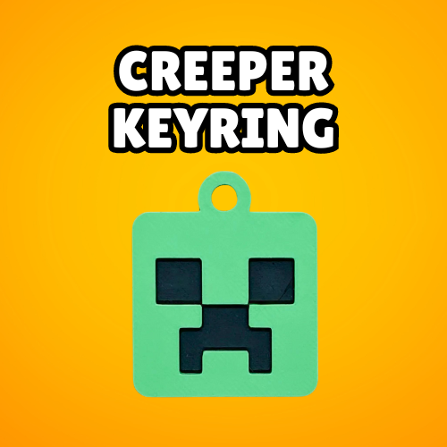 Minecraft Creeper Keyring